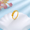 【限时克减150元】足金999 活口戒指镂空公主请发财字牌女戒活口圈戒(AUJZ00011)预售产品下单后不退款不退货不换货不补差价 商品缩略图1