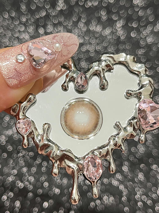 KiraFairy 太妃奶栗 半年抛 两片 14.2mm 参考着色 13.4mm 基弧 8.6 含水 38% 韩国进口 商品图4