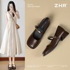 ZHR则则气质玛丽珍鞋女2025新款粗跟法式小皮鞋经典单鞋时尚百搭 商品缩略图2