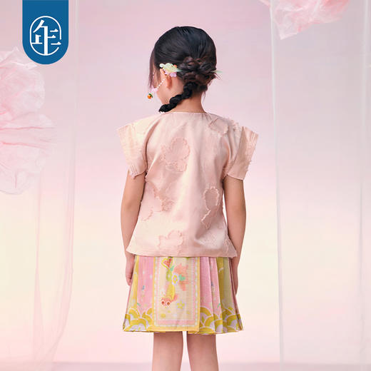 【年衣】童装女童新中式唐装外套女孩2025夏季新款儿童国风金玉年年外套 商品图4