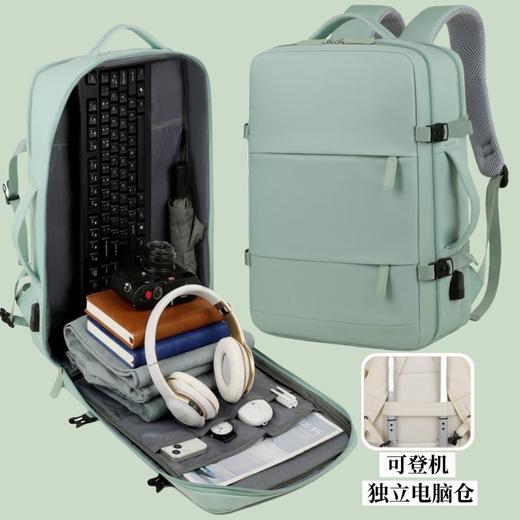 出游季！【可扩容双肩包，容量一切刚刚好~】双肩包大容量短途轻便出差 大学生书包行李包 笔记本电脑包旅行背包-QQ 商品图2