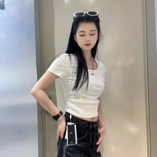 MZ U领净版短袖T恤（黑白）夏季952010100321 商品图2