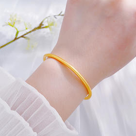 【限时克减150元】足金999 #电商超轻  #标重  古法空心素圈手镯（面宽约2.8-3.2mm）(AUGFSZ00001-2)（预售产品下单后不退款不退货不换货不补差价）