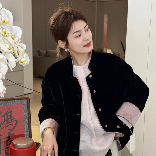 【部分现货】良木礼正反面丝绒外套(194780) 商品图2