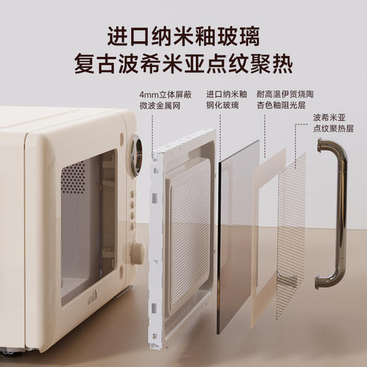 【日本小型20L微波炉】倾厨家用小型20L 迷你新款加热专用转盘式复古微波炉 商品图1