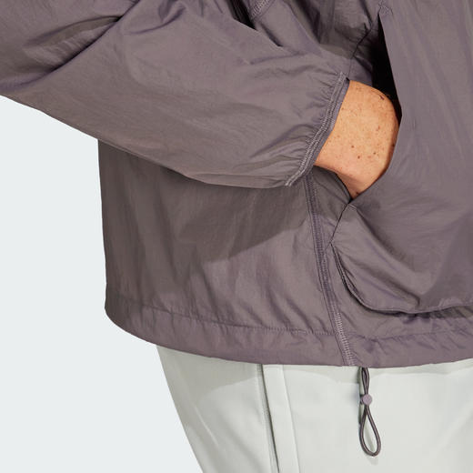 Adidas阿迪达斯CITY ESCAPE WINDBREAKER 轻肤感系列运动休闲宽松连帽轻风衣外套JF3292 商品图3