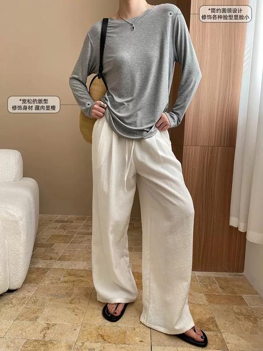 工厂直销 | “凉感面膜”系列  亲肤短袖 包容性强 不规则开叉中长款/防晒罩衫/V领短袖 商品图5