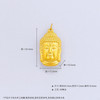 【限时克减150元】足金 #天赐鸿福 【精品】3D硬金仿古法天赐鸿福佛头吊坠佛佑平安吊坠（不含链）(YJDZ00274)（预售产品下单后不退款不退货不换货不补差价） 商品缩略图5