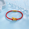 【限时7.5折】【定价黄金】足金 #蛇年新品 3D硬金蛇年生肖转运红绳手串爱心灵蛇宝宝进口龙麟绳手链成品手串（红绳扣饰为合金扣）(RFXJB0082)（预售产品下单后不退款不退货不换货不补差价） 商品缩略图1