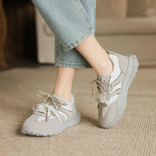 阿么手工女鞋出游百搭鞋子软底软面舒适不累脚新款透气休闲鞋3CM 商品图2