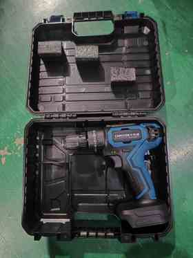 【货号02370】卡玛顿10毫米锂电钻三功能冲击钻牧田插脚充电钻塑料盒包装