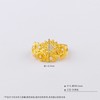 【限时7.5折】【定价黄金】足金999 #繁花锦簇 5G黄金实心繁花盛开清新莫桑石镶嵌一路繁花花形时尚固口戒指(BE5GJZ00110)（预售产品下单后不退款不退货不换货不补差价 商品缩略图3