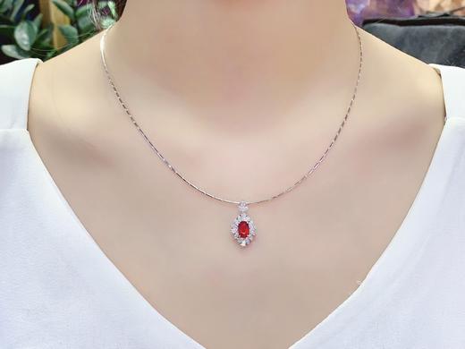1.15ct刻面红宝石戒指吊坠 商品图4