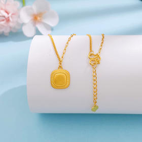 【限时克减150元】足金999.9 #小方糖 调节AB链实心流金岁月小面包小方糖套链(AWTL00058)预售产品下单后不退款不退货不换货不补差价