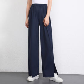UPF50+冰丝防晒裤女新款显瘦大码休闲裤宽松防紫外线冰凉阔腿裤子