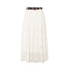 两三事 花影幻宙 2025夏季新款甜美镂空蕾丝系带半身裙白色长裙 商品缩略图4