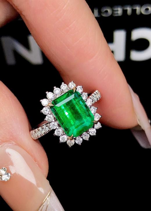 2.72ct刻面祖母绿戒指 商品图1