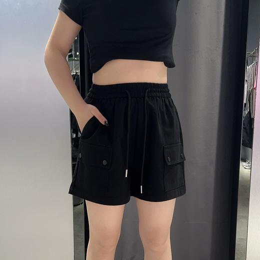 MZ全松紧腰双口袋短裤（黑）夏季952010300321 商品图0