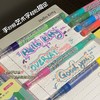【6支12色装】双色荧光笔创意高颜值粗头学生手账绘画标记清洁剂套装 商品缩略图7