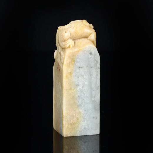 孤品016722-昌化石带皮兽钮方章-2.9*2.5*7.5cm 商品图1