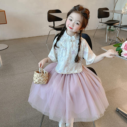 女童新中式汉服 2025新款夏季国风夏装连衣裙 商品图2