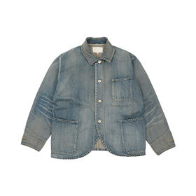 YOKO SAKAMOTO COVERALL 水洗做旧牛仔工装夹克外套