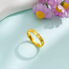 【限时克减150元】足金999 #浪漫花卉 #碎碎冰 【精品】黄金实心高光碎碎冰繁华似锦樱花时尚固口戒指(AUQJZ00114)（预售产品下单后不退款不退货不换货不补差价 商品缩略图2