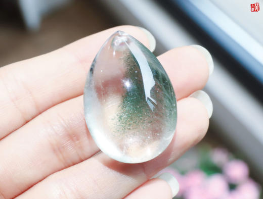 【幽绿幻纱】绿幽灵水晶吊坠 配精美挂绳 商品图5