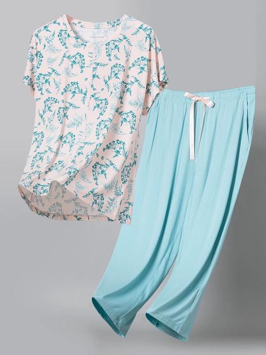 【经典莫代尔】SCHIESSER德国舒雅女士莫代尔短袖七分裤套装31/24797H 商品图4