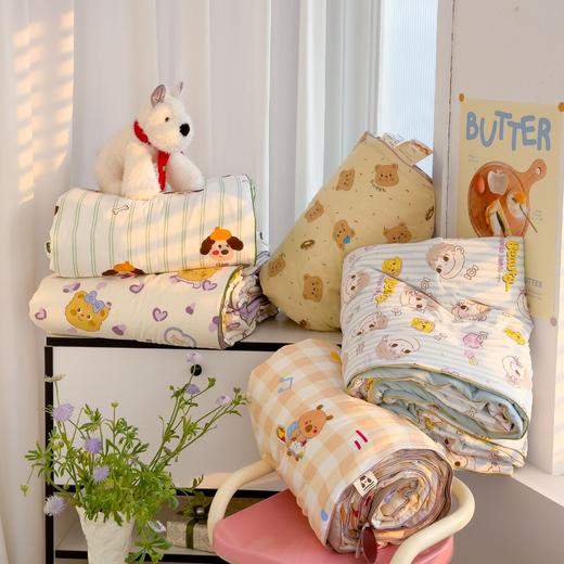 YOOE夏款【升级款A类空调被】多款花色可选 水洗双层纱韩版ins风 空调透气夏被被 卡通可机洗夏凉被 商品图0