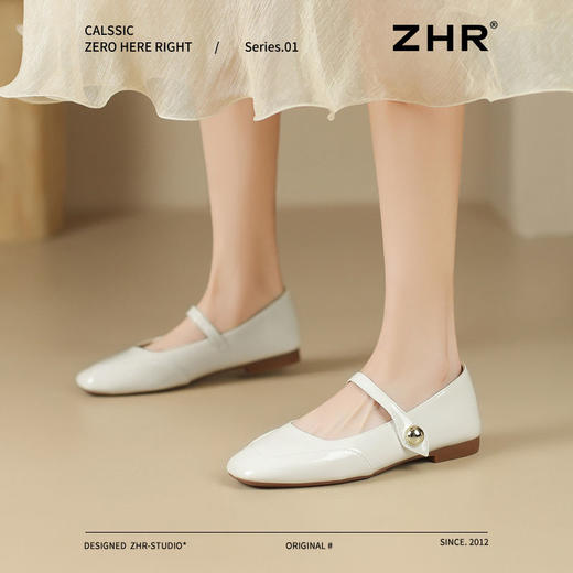 ZHR则则时尚百搭玛丽珍鞋2025新款法式软底浅口单鞋气质小皮鞋女 商品图6