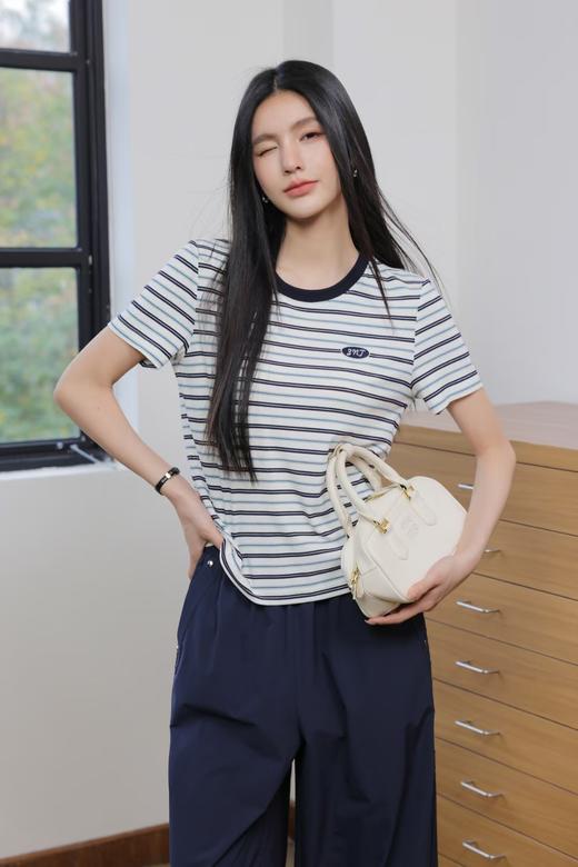 章那汀 休闲条纹T恤5A21T58273/451896预售 商品图0