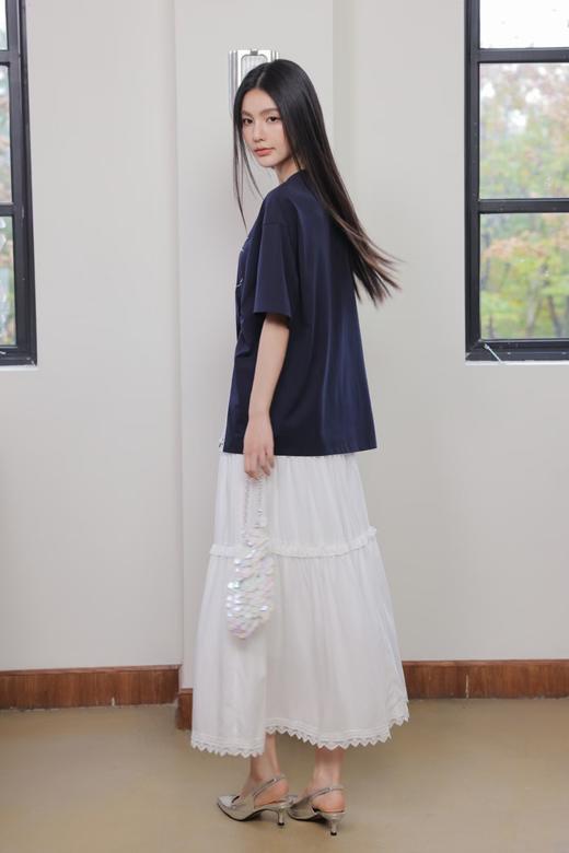 章那汀 中长款设计感开衩T恤5A21T58270/451897预售 商品图3