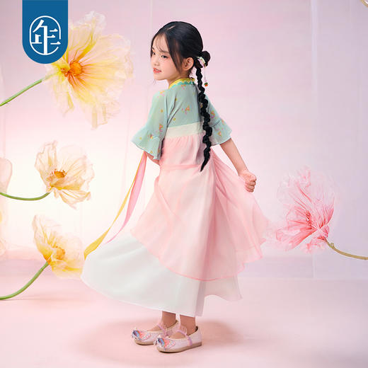 【年衣】童装女童连衣裙2025夏季新款超仙古装古风金玉年年汉服裙（预售6.13发货） 商品图5