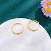 【限时克减150元】足金999 5G黄金空心光面素圈耳圈(BE5GES00042)预售产品下单后不退款不退货不换货不补差价 商品缩略图1