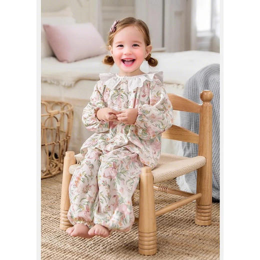 裁缝学苑TQ156家居服套装纸样儿童女童宝宝睡衣童装样板图纸 商品图2