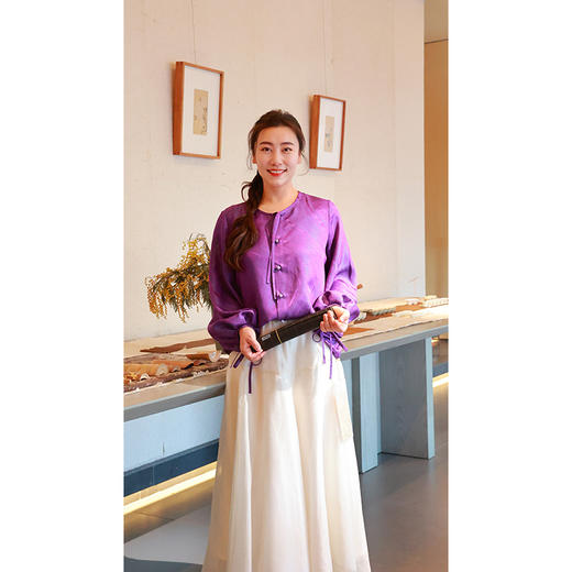 【抖音专属】新中式衬衣(25710205优昙瑞-高定款) 商品图1