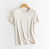 高端牛货！2025凉感真丝丝光棉上衣基础款桑蚕丝正肩防晒面膜短袖T恤女款！ 商品缩略图9