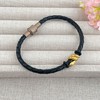 【限时7.5折】【定价黄金】足金 #生肖 #蛇年新品 3D硬金烤漆蛇年生肖手链招财卷卷蛇灵蛇黑皮绳不可调节成品手串（扣为合金，成人佩戴）(AJ3DSC00261) 商品缩略图2
