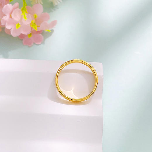 【限时克减150元】足金999 #CNC #固口戒指 5G黄金实心蛇皮纹戒指圈戒（面宽约3.4-3.8mm）(BE5GJZ00152)（预售产品下单后不退款不退货不换货不补差价 商品图3