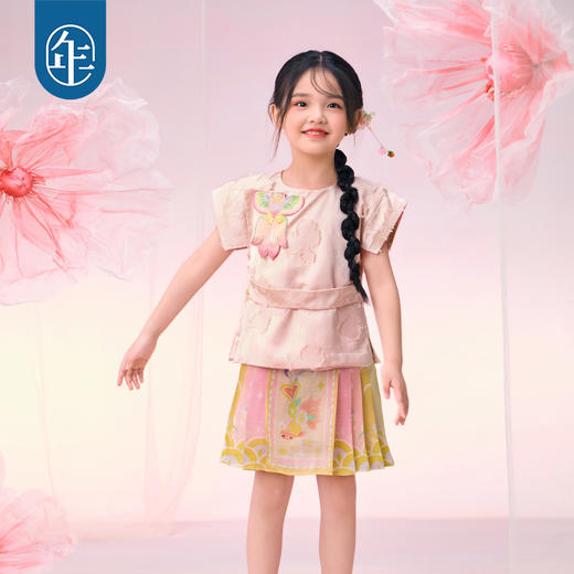 【年衣】童装女童新中式唐装外套女孩2025夏季新款儿童国风金玉年年外套 商品图2