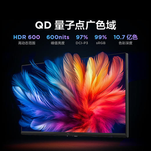 【FFALCON雷鸟】F6 24.5英寸 原生300Hz MiniLED技术 HDR600 FastIPS 1ms 旋转升降电竞显示屏 低蓝光电脑显示器 R25Q61-FHD 商品图8