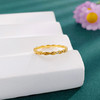 【限时克减150元】足金999 #固口戒指 #CNC 5G黄金实心波浪几何扇形圈戒条戒（面宽约1.5-1.9mm）(BE5GJZ00100)（预售产品下单后不退款不退货不换货不补差价） 商品缩略图1