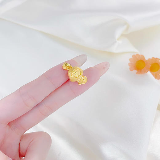 足金 #生肖 #蛇年新品 #招财进宝 【精品】3D硬金空心咬钱蛇宝宝吊坠(AR3DDZ00221)（预售产品下单后不退款不退货不换货不补差价）（预售产品下单后不退款不退货不换货不补差价） 商品图3