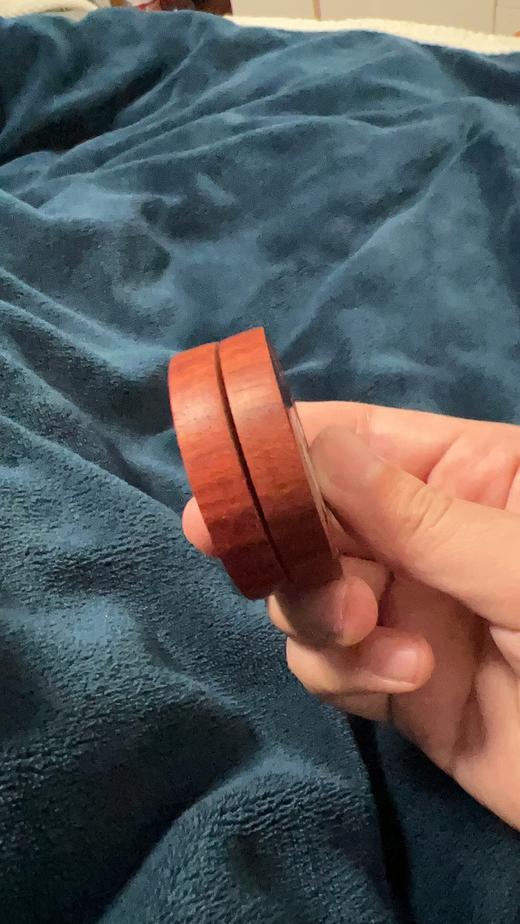 檀木太ji八卦转转旋转八卦手把件盘玩解压玩具 商品图12