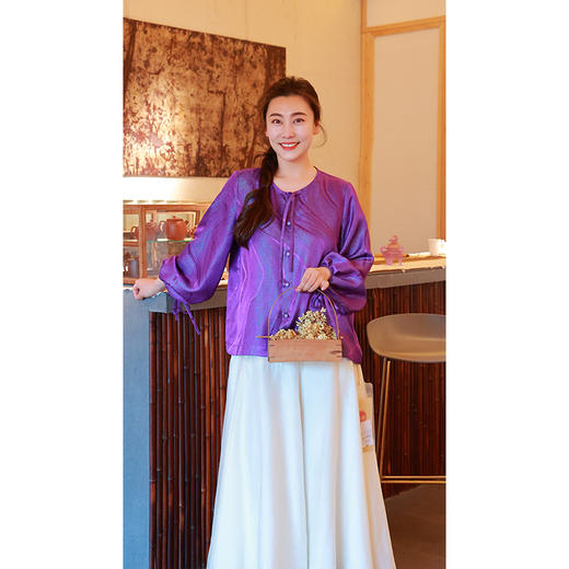 【抖音专属】新中式衬衣(25710205优昙瑞-高定款) 商品图3