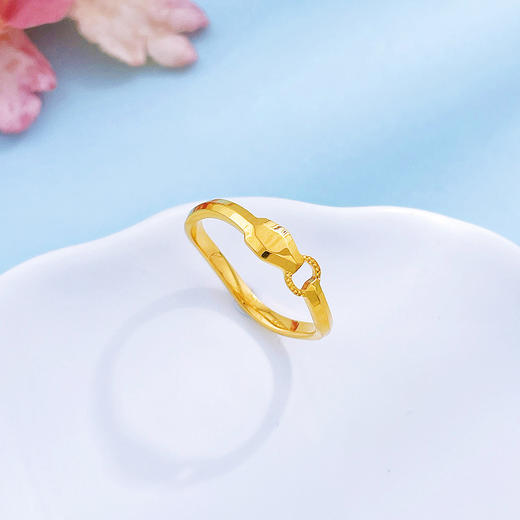 【限时克减150元】足金999.99 #蛇年新品 【精品】五9黄金实心镜面金灵蛇戒指固口女戒(BFWJJZ00063)（预售产品下单后不退款不退货不换货不补差价 商品图2