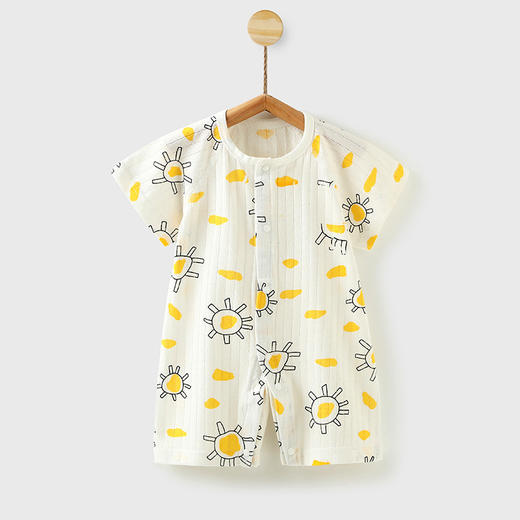 【柔软透气，宝宝舒适一夏】婴儿短袖连体衣服 新生宝宝夏天哈衣薄款 空调睡衣 夏季男女新款夏装-QQ 商品图13