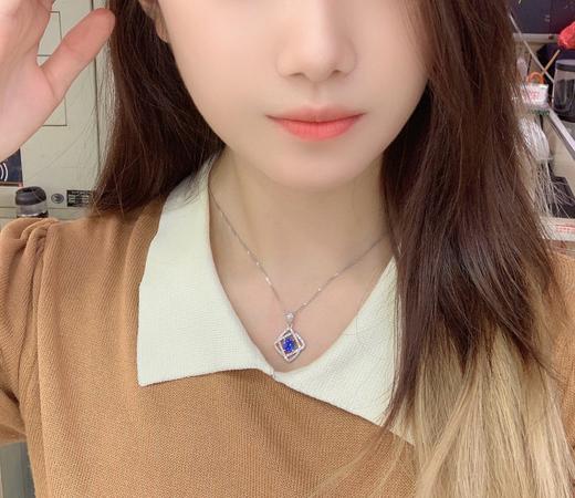 1.09ct刻面蓝宝石吊坠 商品图3