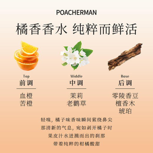 赤霞橘光香水清新柑橘香 清爽柑橘类香味ORANGE 中性香女香水正品 商品图2